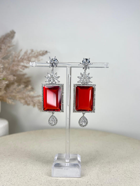 American Diamond Drop Earrings