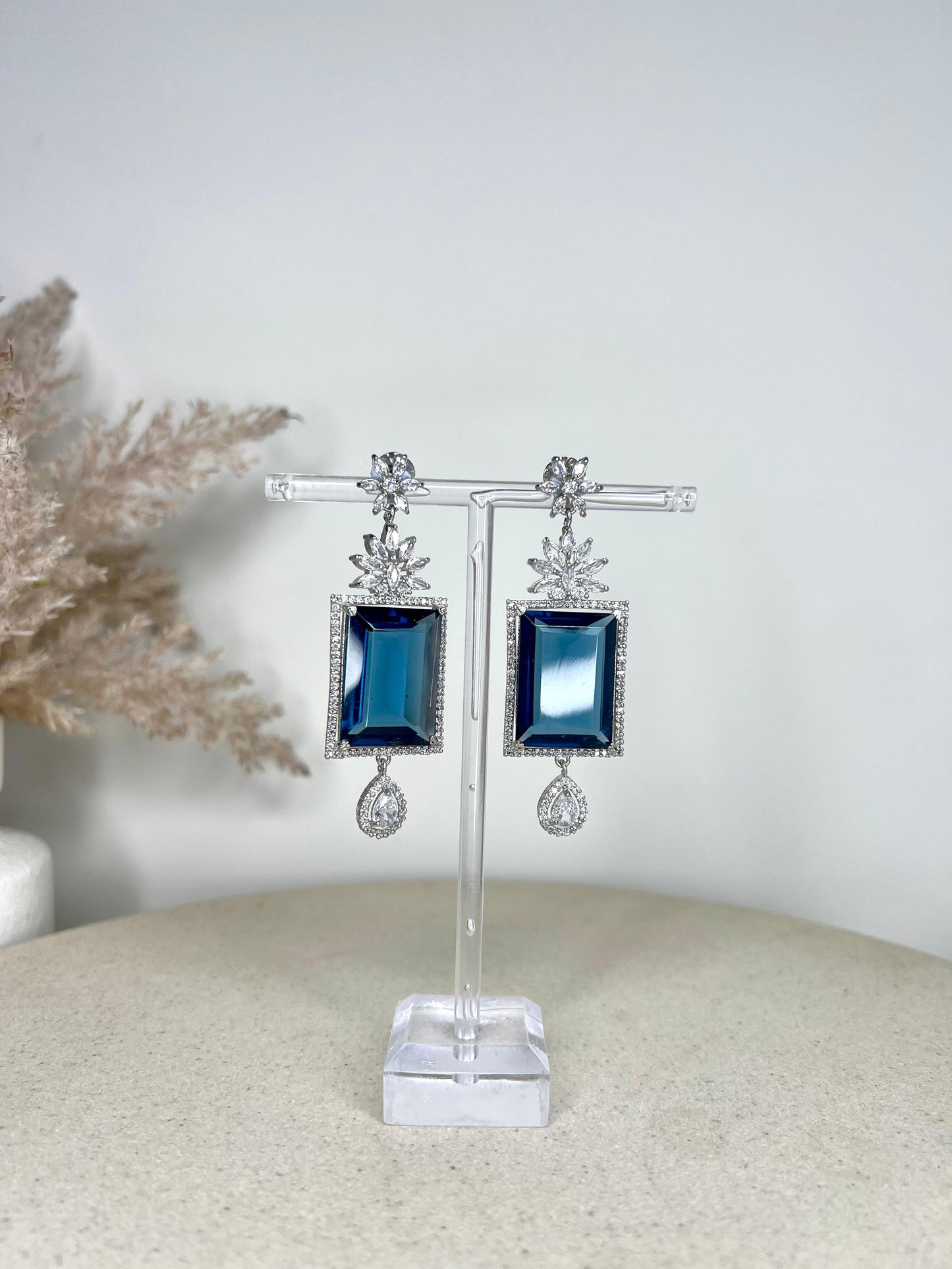 American Diamond Drop Earrings