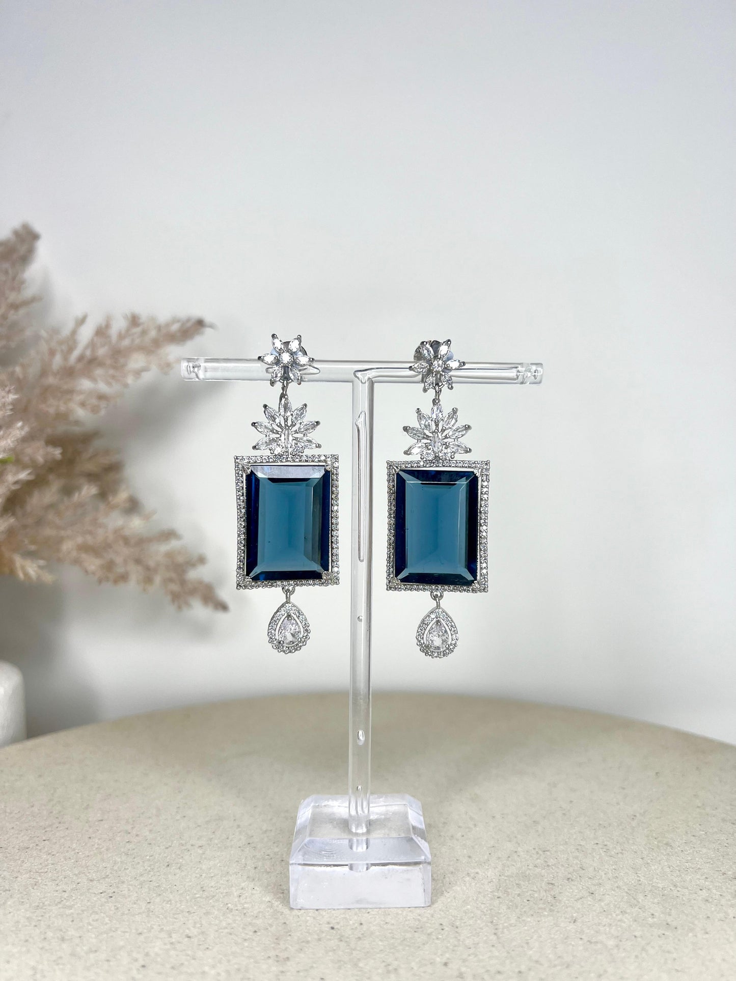 American Diamond Drop Earrings