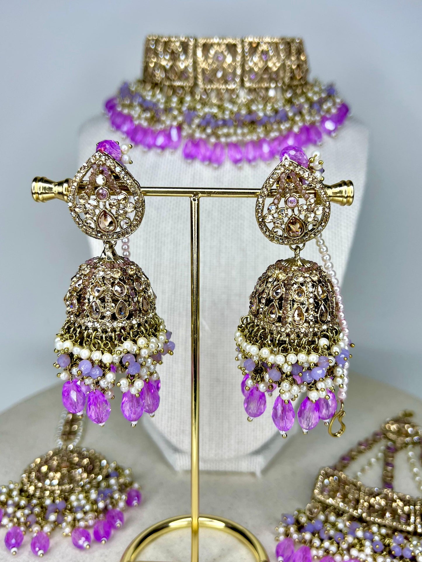 Lavendar Bridal Set